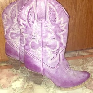 Purple Cowgirl Boots